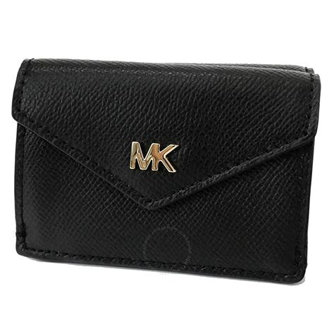 michael michael kors small crossgrain leather tri fold envelope wallet|Tri.